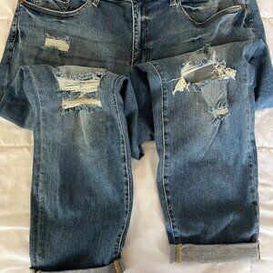 Judy Blue Boyfriend Fit Distressed Jeans Size 22W NWOT